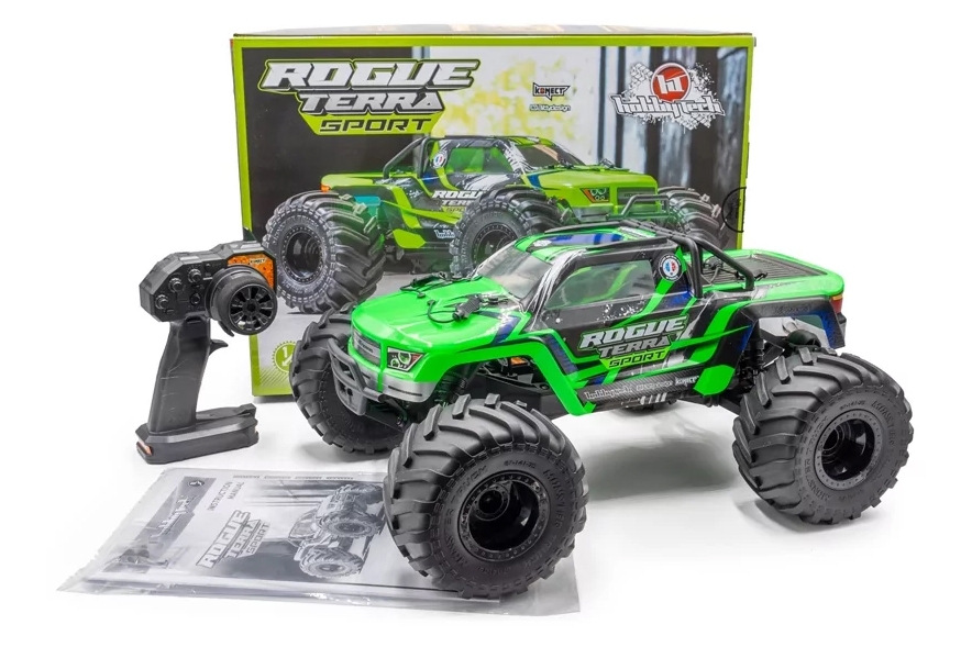 ROGUE TERRA SPORT RTR Brushless Monster Truck 4WD (15kg servo), zelená