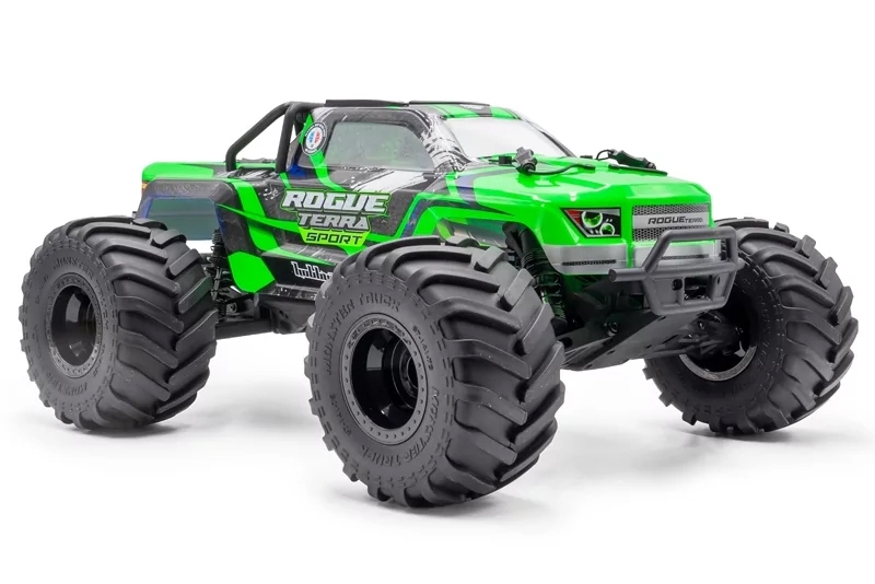 ROGUE TERRA SPORT RTR Brushless Monster Truck 4WD, zelená + akumulátor a nabíječ