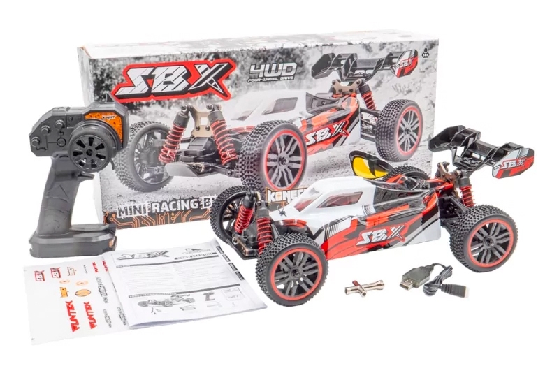 SBX Buggy 1/12 XL - 2.4GHz RTR (4WD), červená