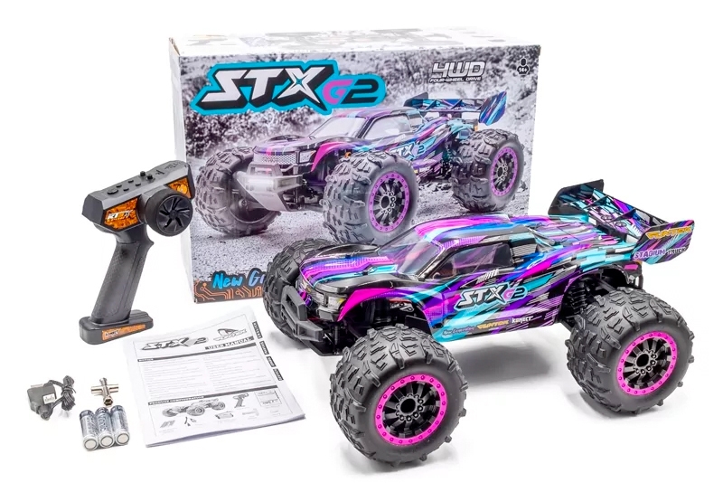 Funtek STX G2 Truggy 2.4GHz RTR (4wd), fialová,