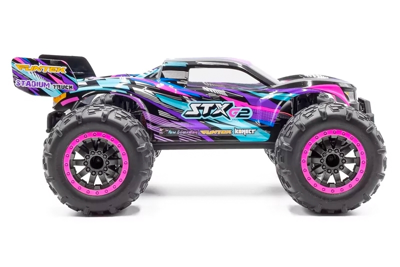 Funtek STX G2 Truggy 2.4GHz RTR (4wd), fialová,