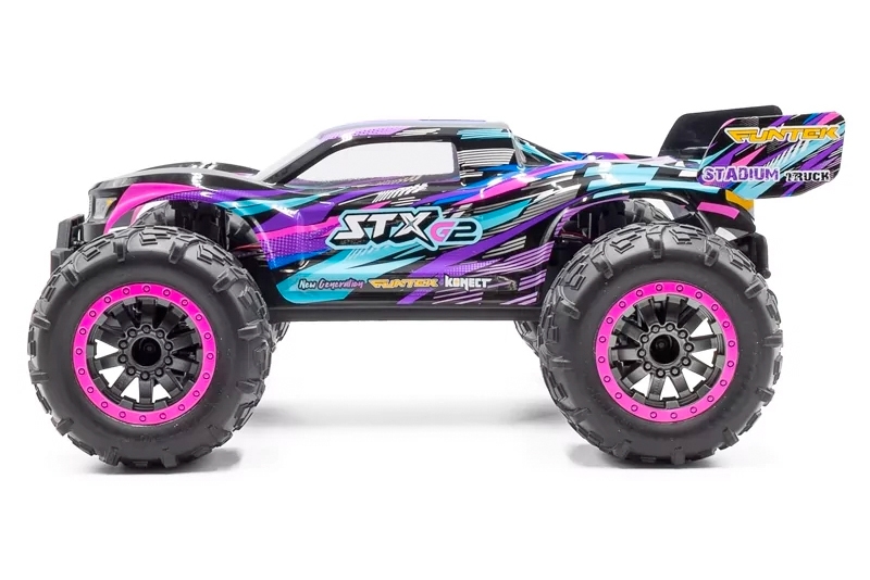 Funtek STX G2 Truggy 2.4GHz RTR (4wd), fialová,