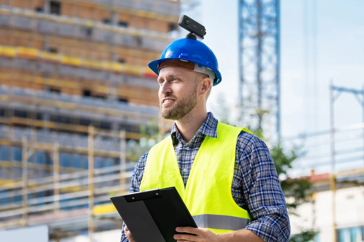 Insta360 Hard Hat Camera Mount