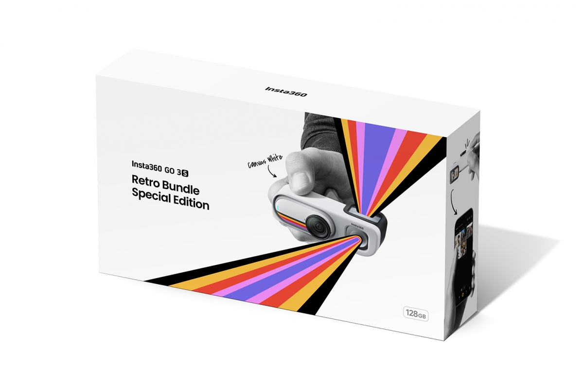 Insta360 GO 3S Retro bundle 128 GB (bílá) Speciální edice