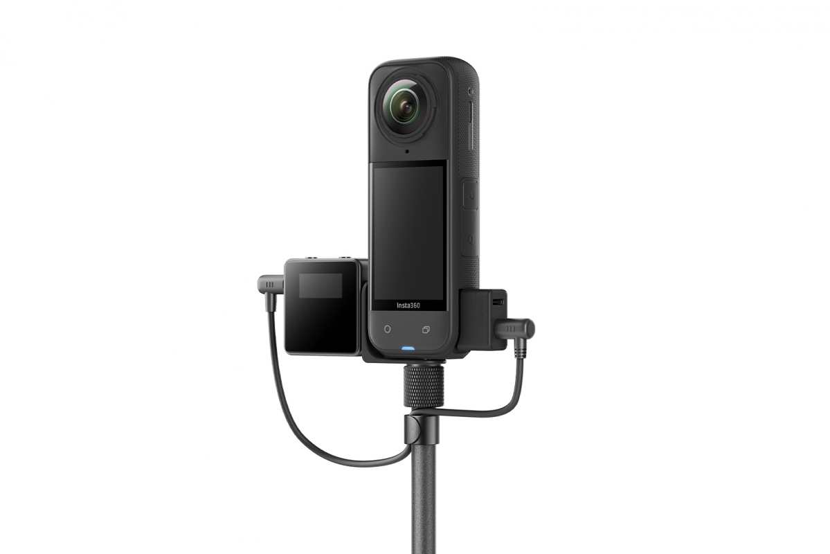 Insta360 X5 cold shoe pro mikrofon Rode Wireless Go