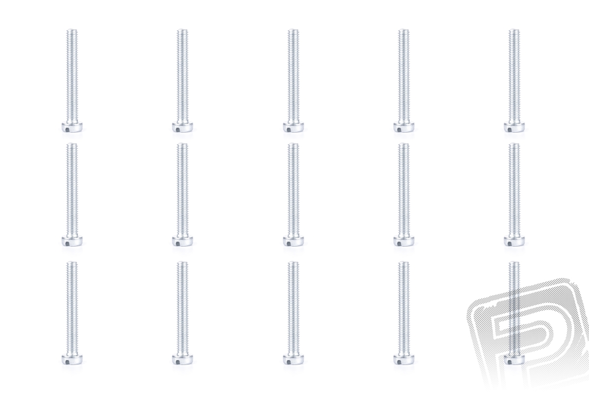 Ocelový šroub s válcovou hlavou M3,5x25mm, 15 ks