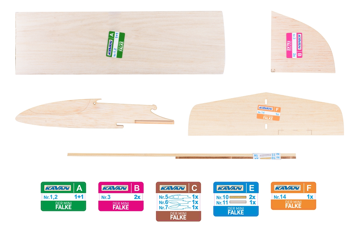 KAVAN Der mini Falke 710mm Kit,