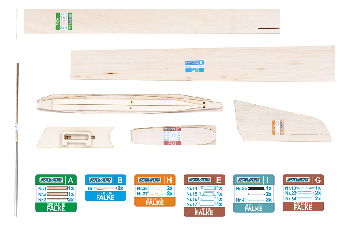 KAVAN Der kleine Falke A1 (F1H) 1240mm Kit