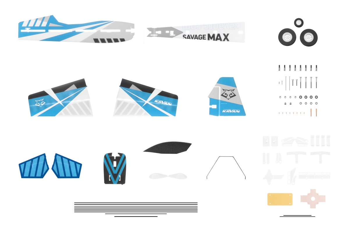 KAVAN Savage MAX V2 1080mm Kit - modrá