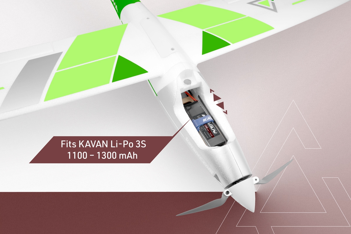 KAVAN Alpha V2 1500mm RTF - zelená,
