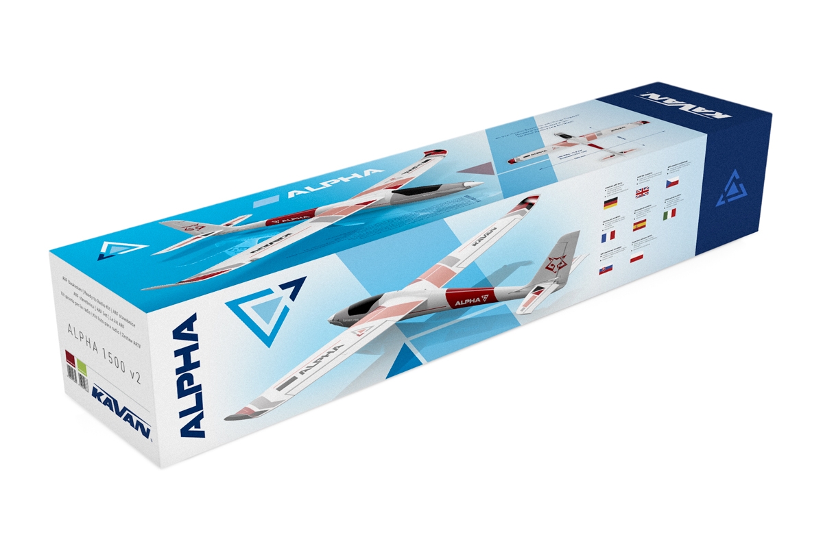 KAVAN Alpha V2 1500mm RTF - červená,