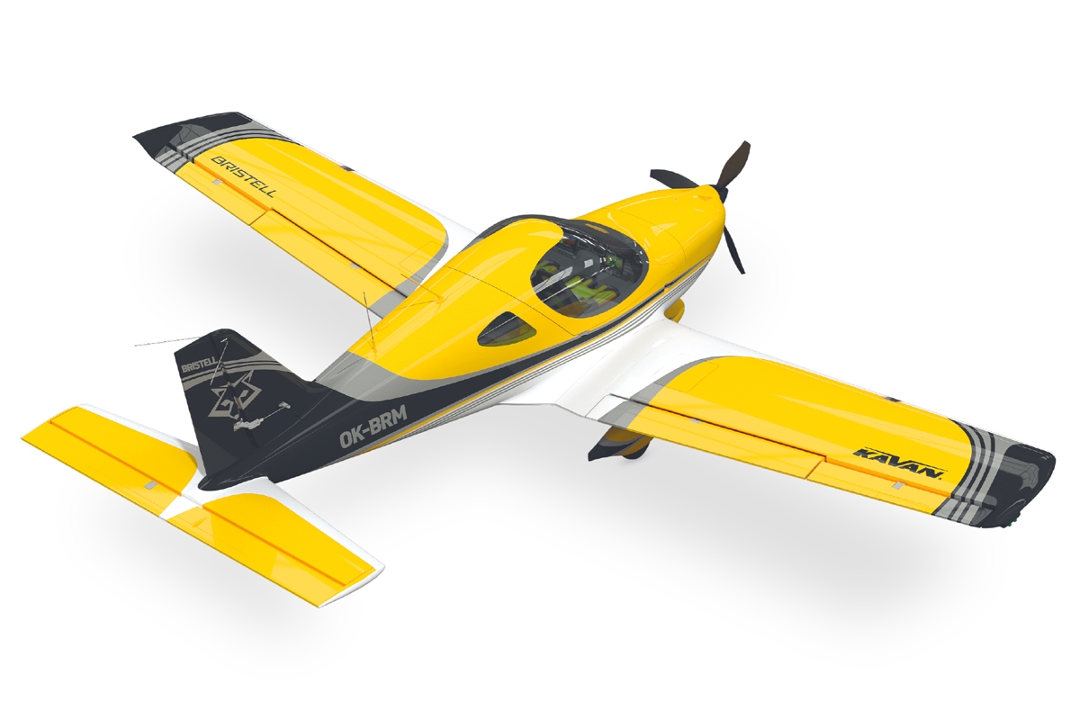 KAVAN Bristell B23 1600mm ARF - žlutá,