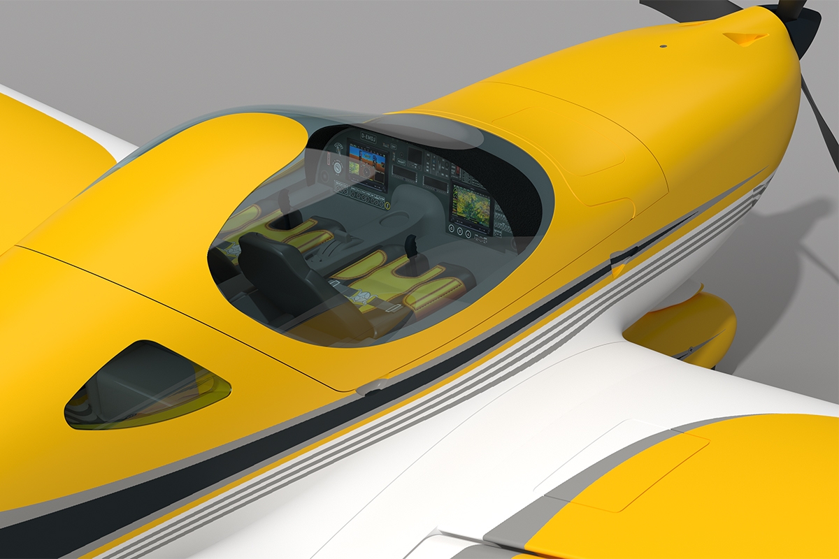 KAVAN Bristell B23 1600mm ARF - žlutá,