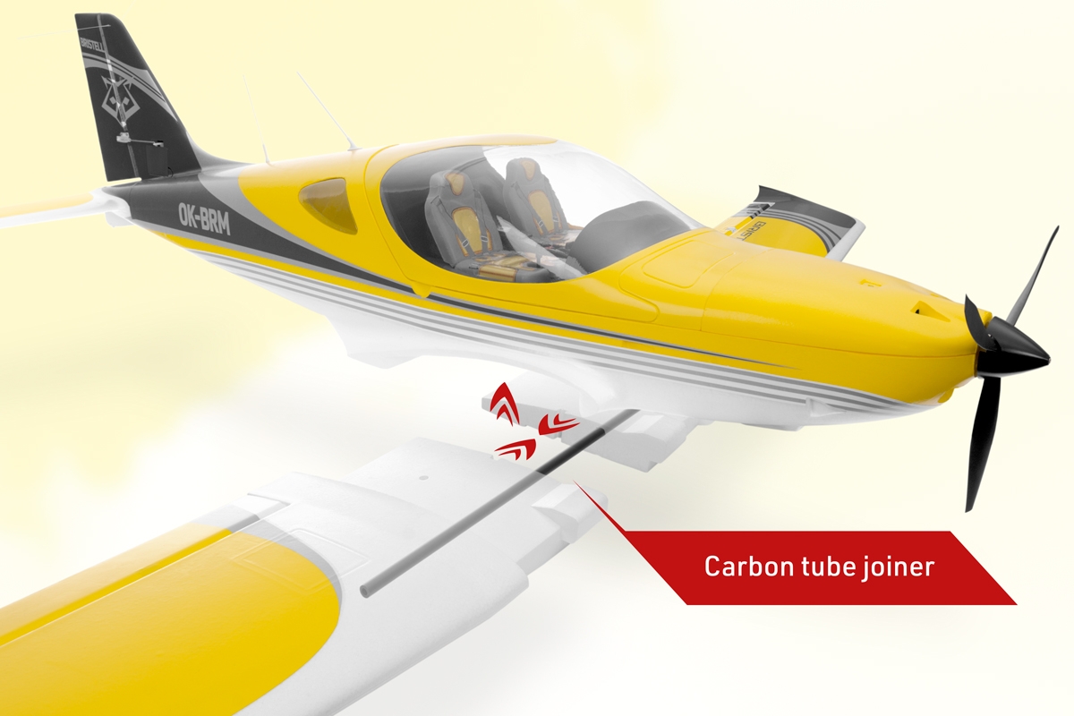 KAVAN Bristell B23 1600mm ARF - žlutá,