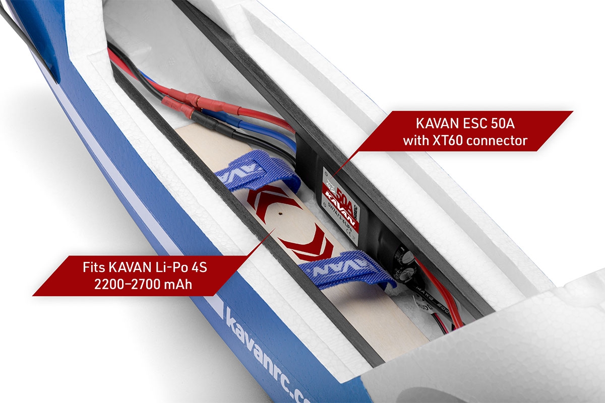KAVAN Swift S-1 2400mm ARF - modrá