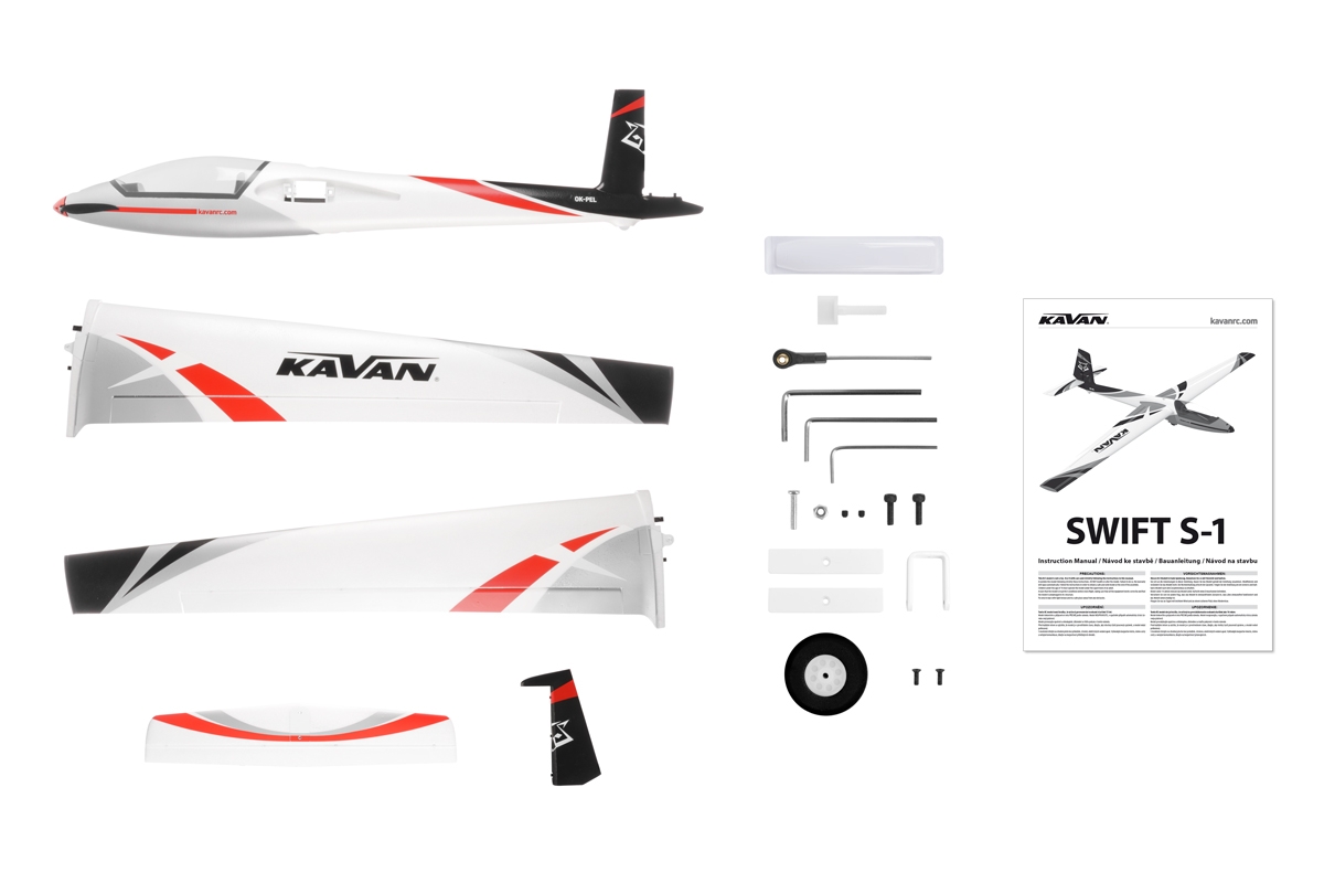 KAVAN Swift S-1 2400mm ARF - červená