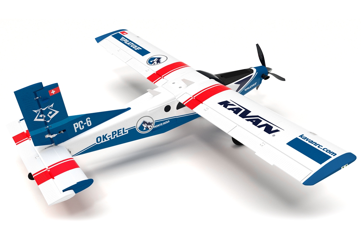 KAVAN Pilatus PC-6 Porter 1500mm ARF - modrá,