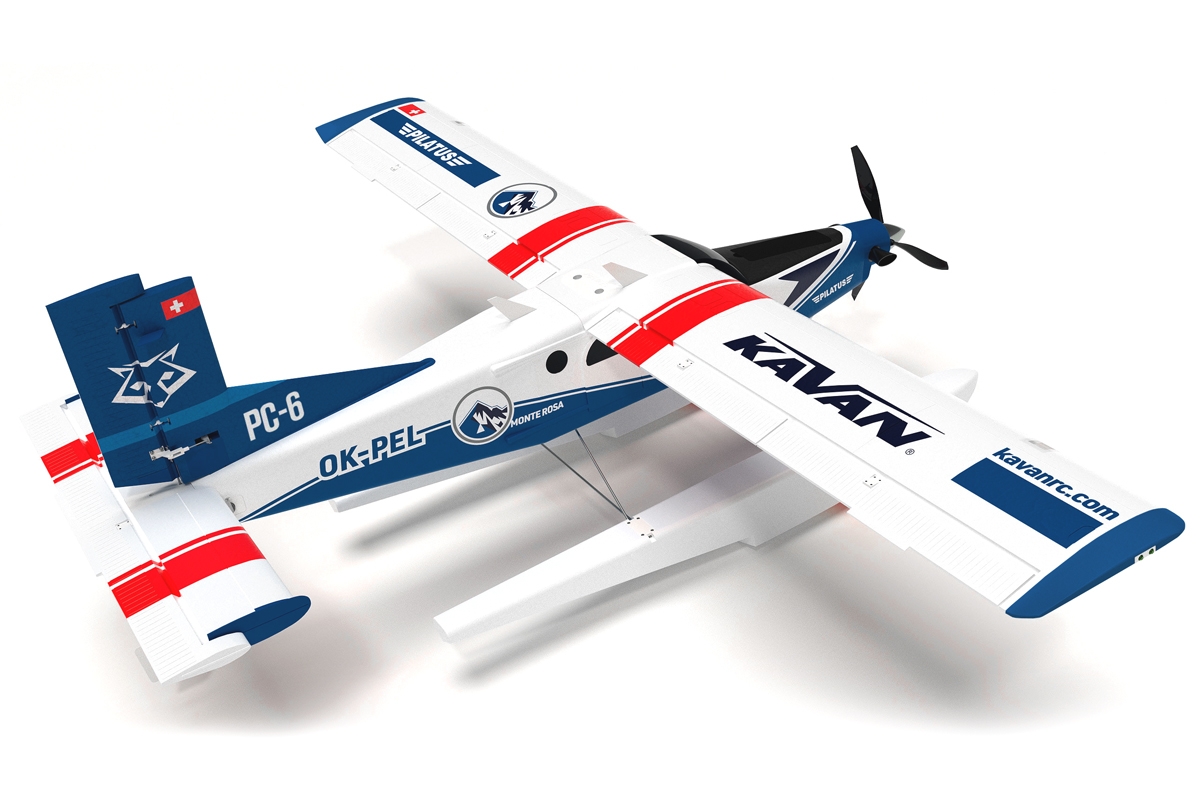KAVAN Pilatus PC-6 Porter 1500mm ARF - modrá,