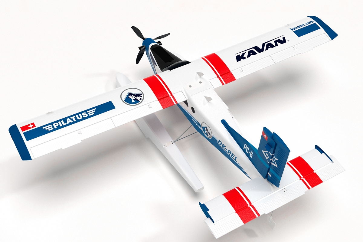 KAVAN Pilatus PC-6 Porter 1500mm ARF - modrá,