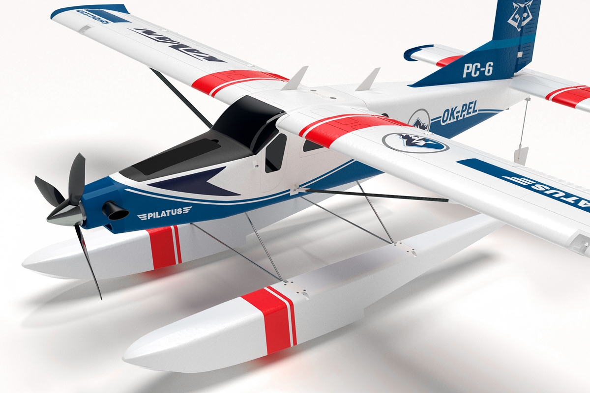 KAVAN Pilatus PC-6 Porter 1500mm ARF - modrá,