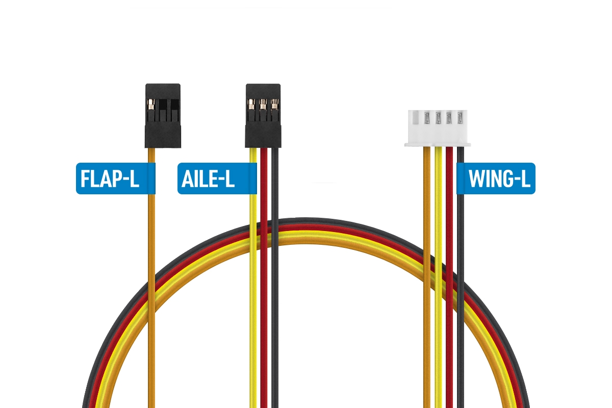 KAVAN Redukce křídla (JST-XH na 2x JR) Silikonová (2ks),
