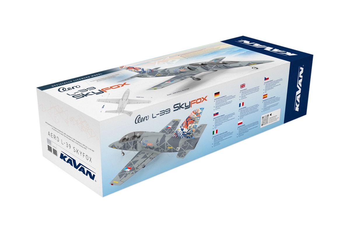KAVAN L-39 Skyfox 1088mm ARF - šedá