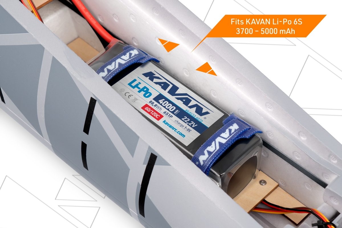 KAVAN L-39 Skyfox 1088mm ARF - šedá,