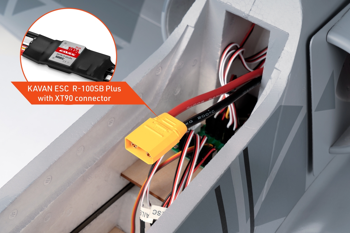 KAVAN L-39 Skyfox 1088mm ARF - šedá,