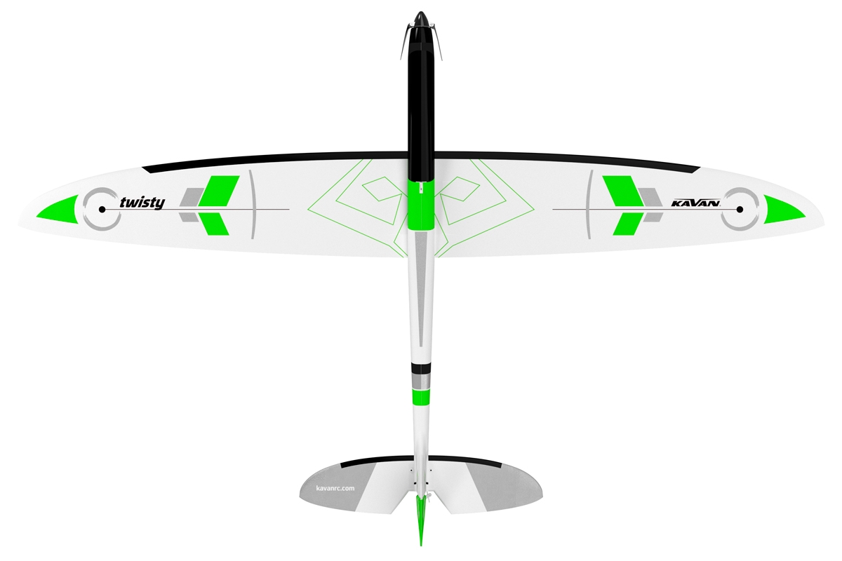 KAVAN Twisty 1512mm ARF - zelená