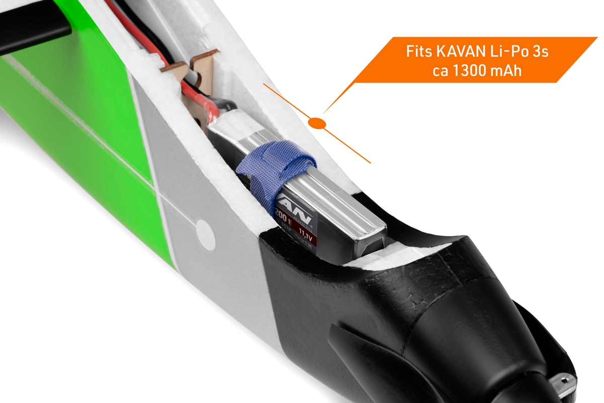 KAVAN Twisty 1512mm ARF - zelená