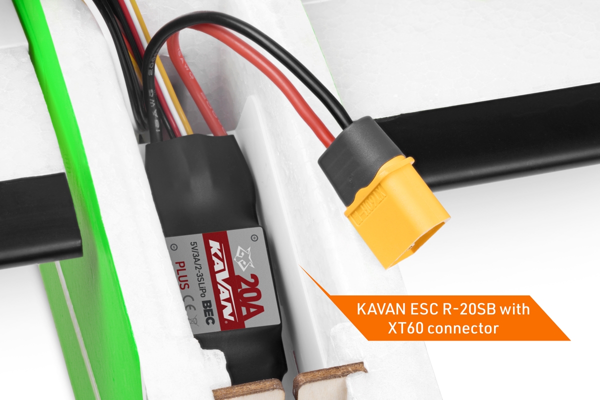 KAVAN Twisty 1512mm ARF - zelená