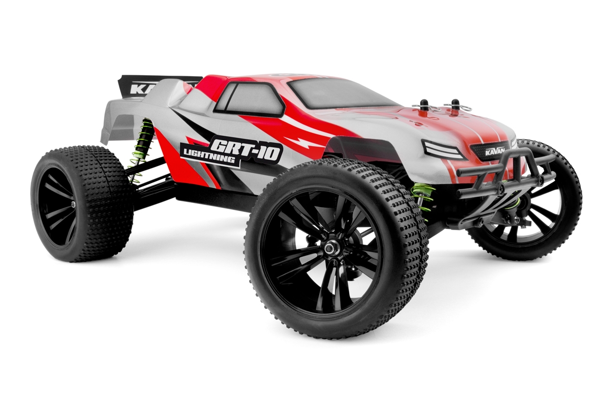 KAVAN GRT-10 Lightning 2,4 GHz 4WD Truggy 1:10 - Červený - RTR