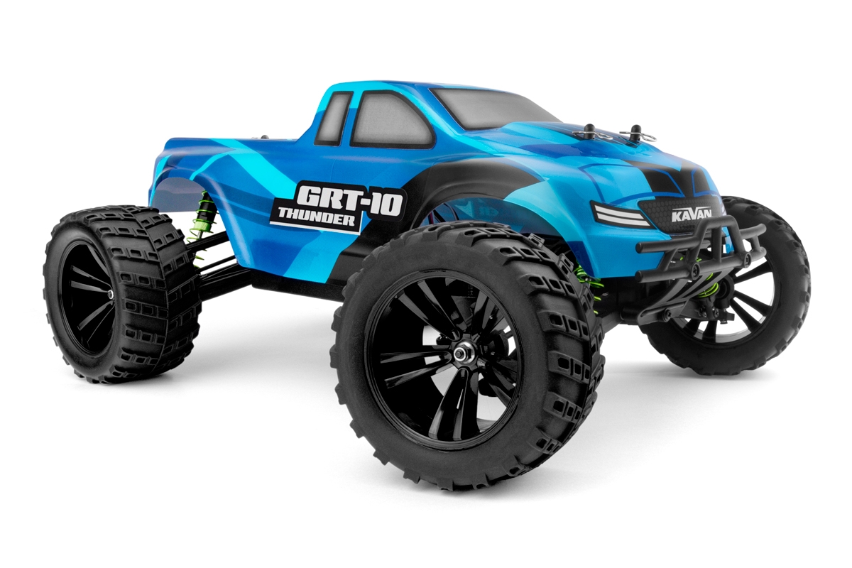 KAVAN GRT-10 Thunder 2,4 GHz 4WD Monster Truck 1:10 - Modrý - RTR
