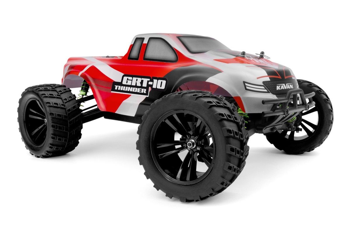 KAVAN GRT-10 Thunder 2,4 GHz 4WD Monster Truck 1:10 - Červený - RTR