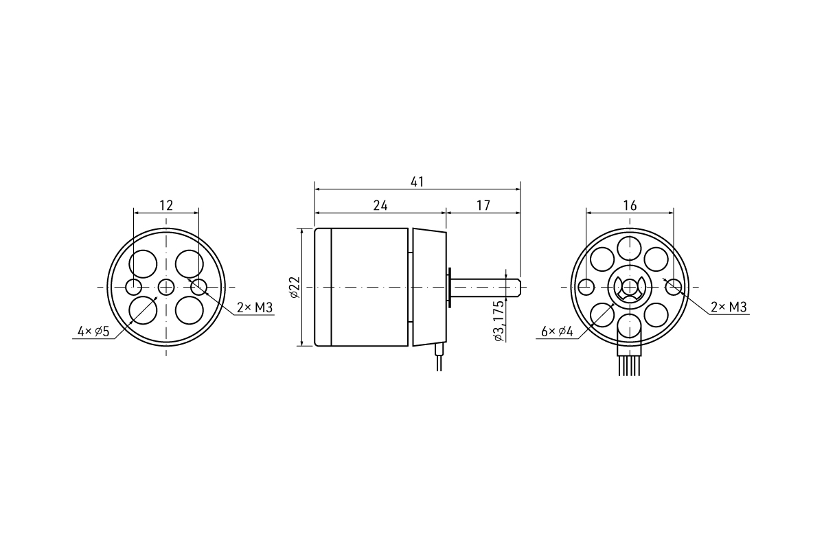 KAVAN Brushless Motor C2225-2000,