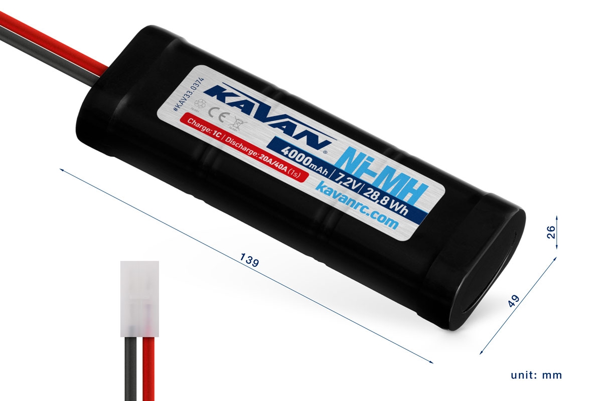 KAVAN NiMH 4000mAh/7,2V + Tamiya,