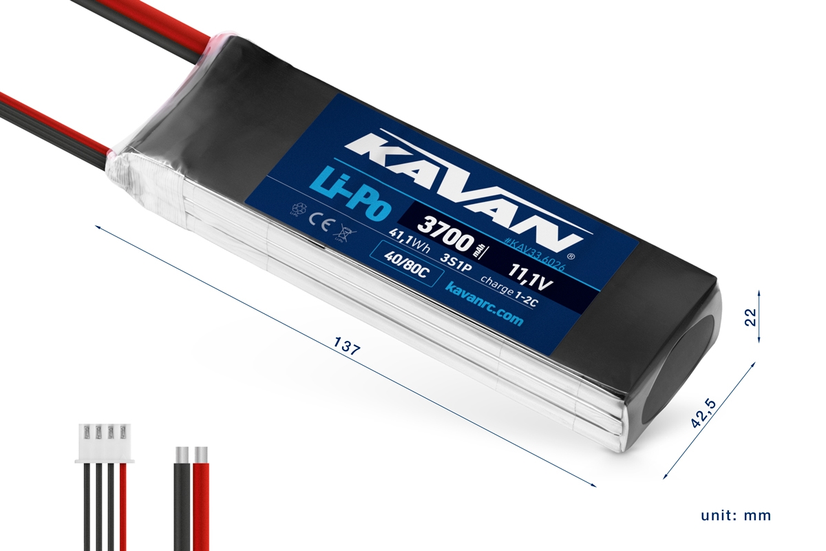 KAVAN Li-Po 3700mAh/11,1V 40/80C 41,1Wh