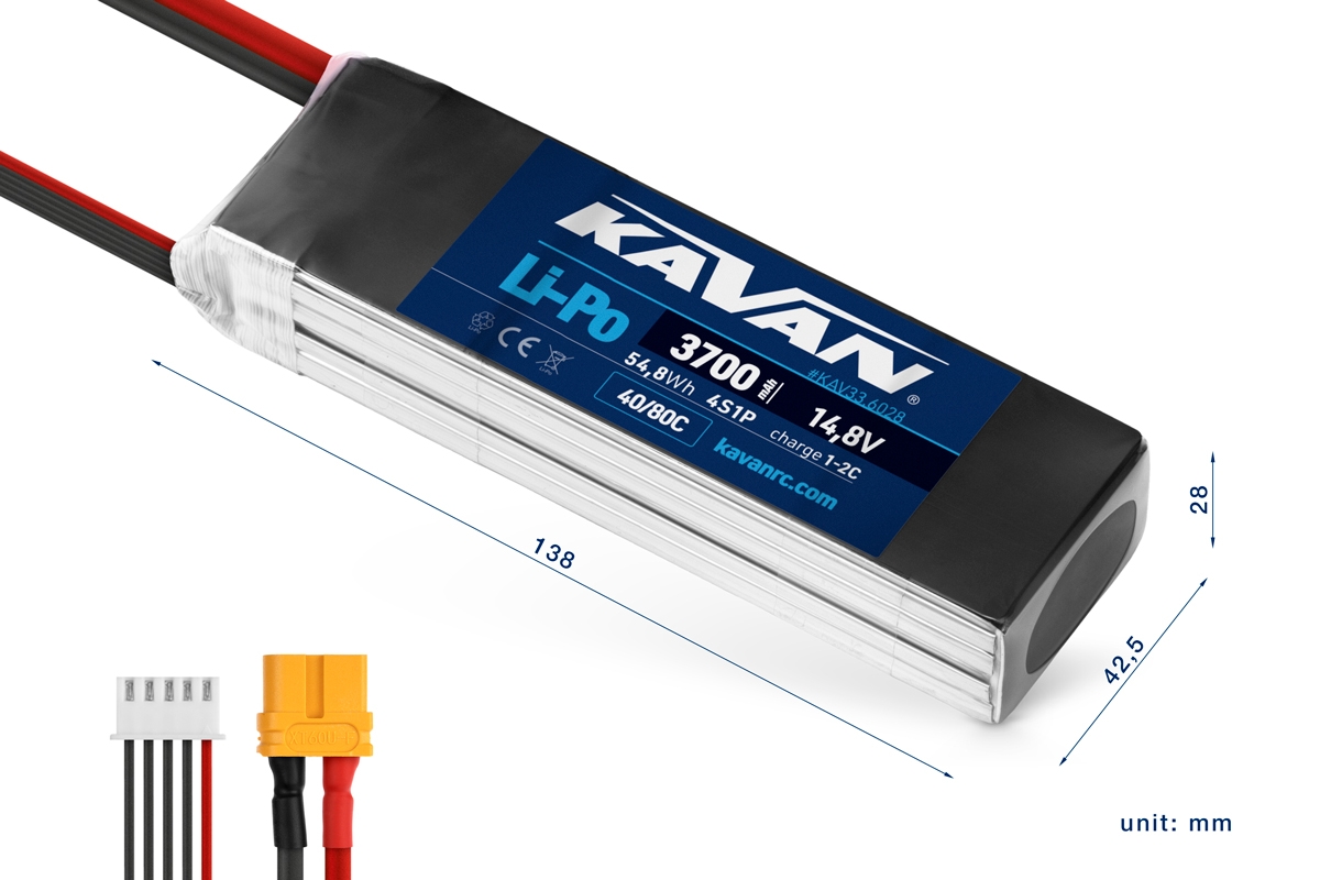 KAVAN Li-Po 3700mAh/14,8V 40/80C 54,8Wh