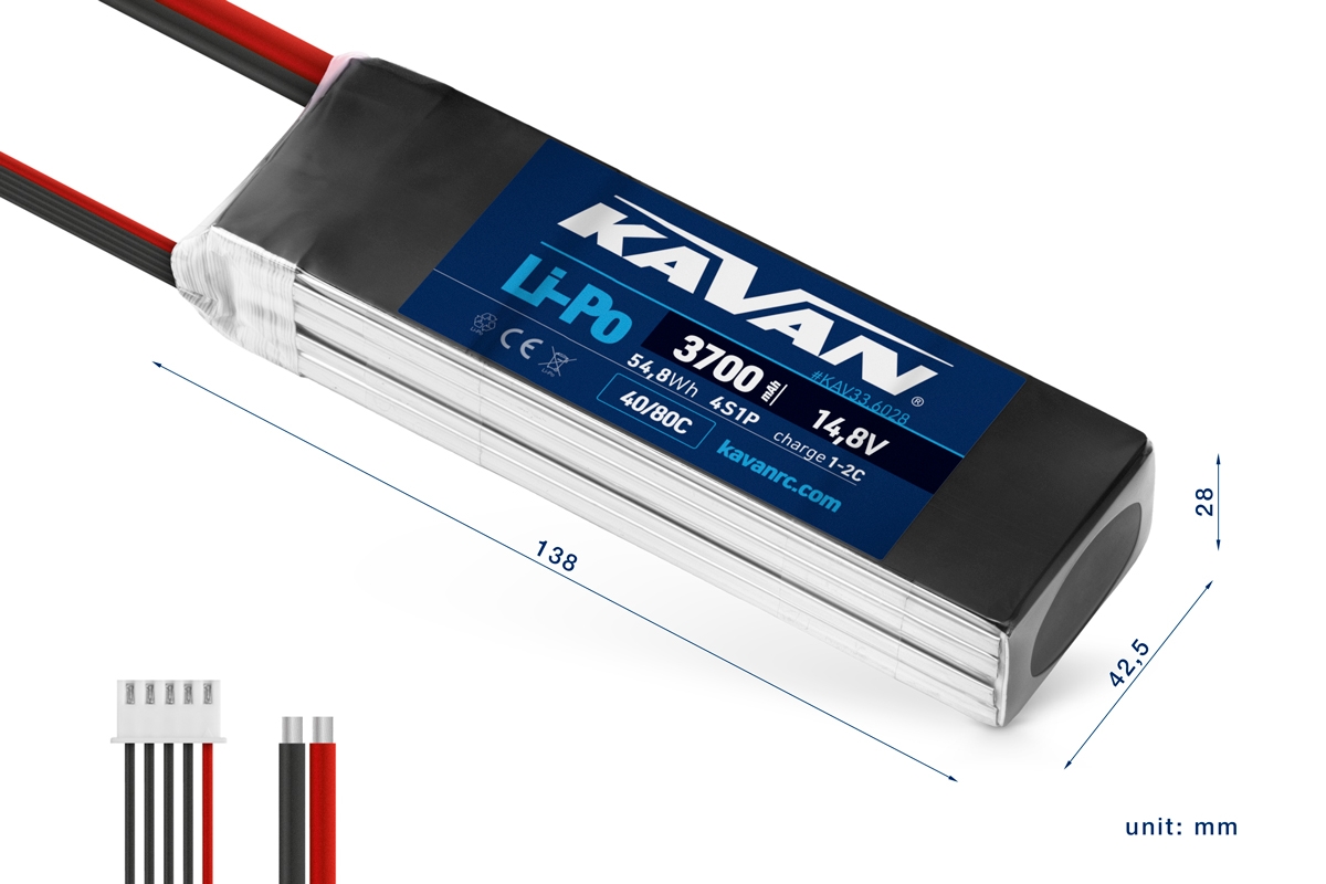 KAVAN Li-Po 3700mAh/14,8V 40/80C 54,8Wh