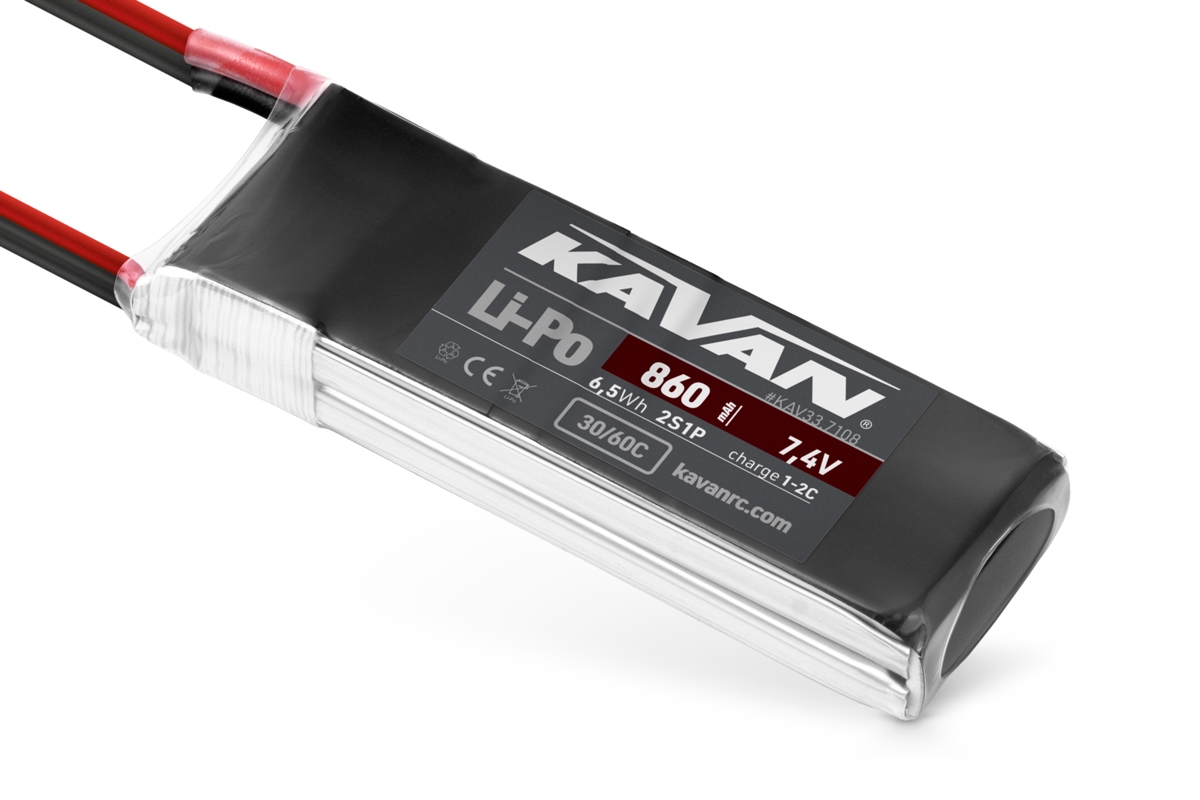 KAVAN Li-Po 860mAh/7,4V 30/60C Air pack,