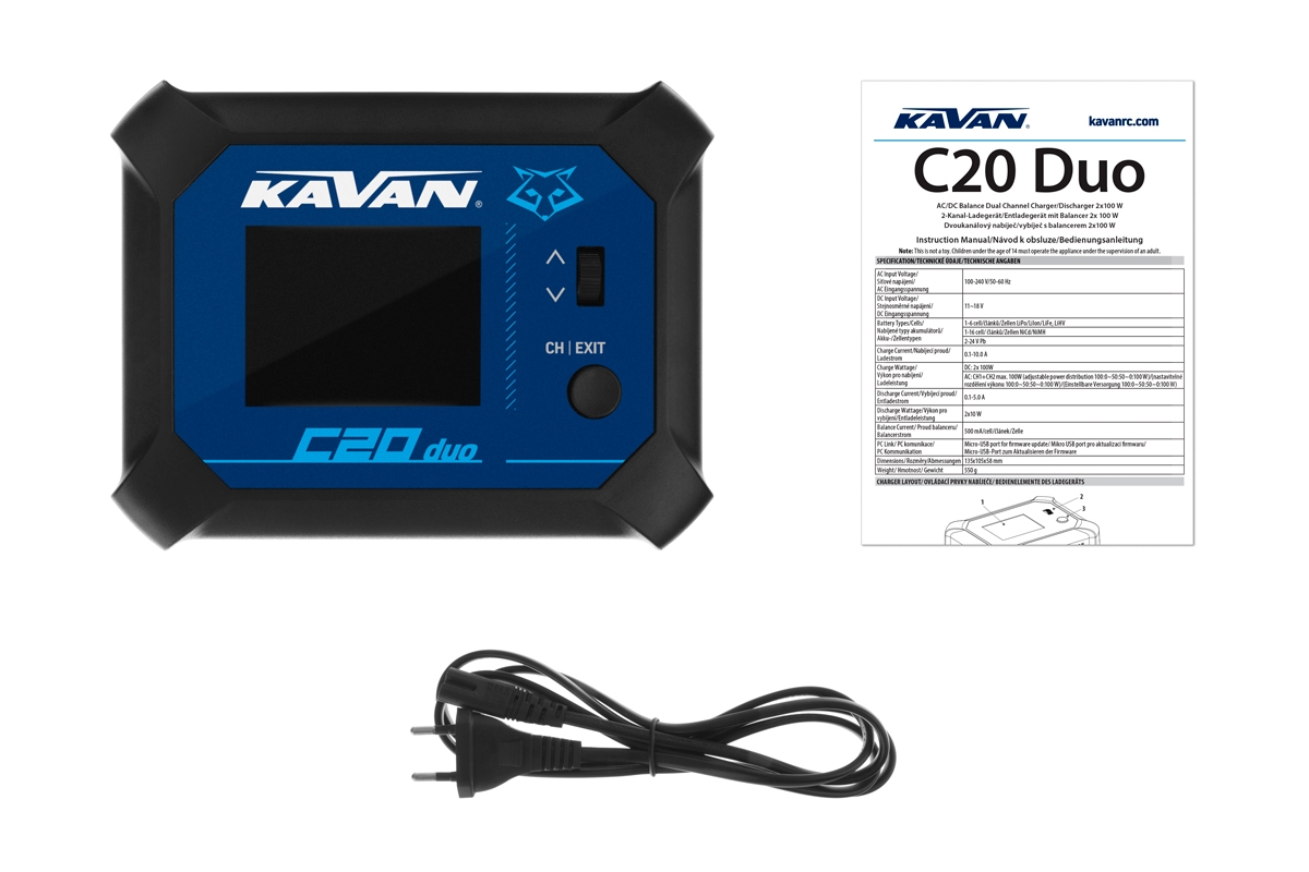KAVAN C20 Duo nabíječ s balancerem 2x100W,