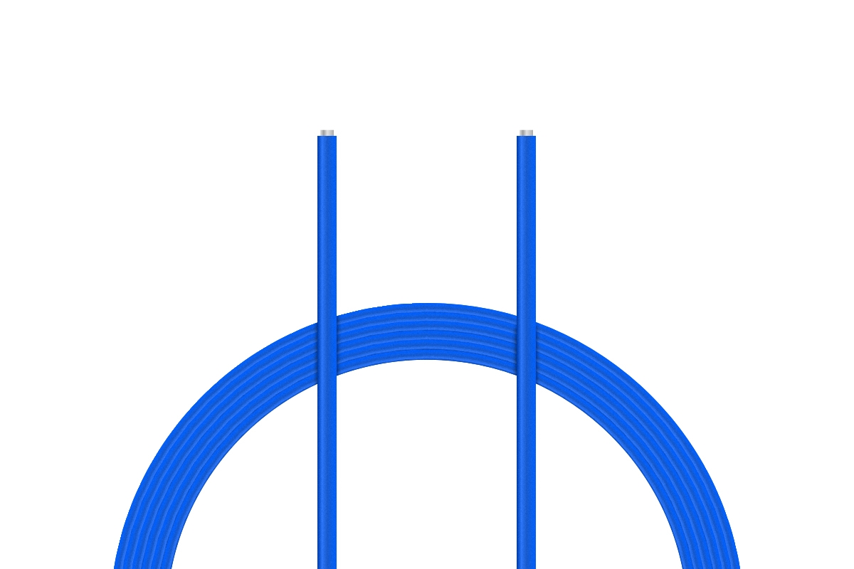 Kabel PVC 0.055mm2 10m (modrý)