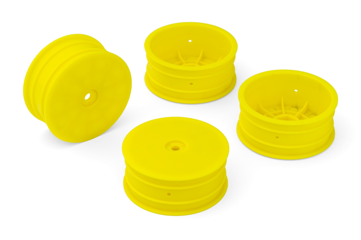 Přední disky 2.2 žluté pro 4WD buggy (HEX 12 mm) - 4 ks