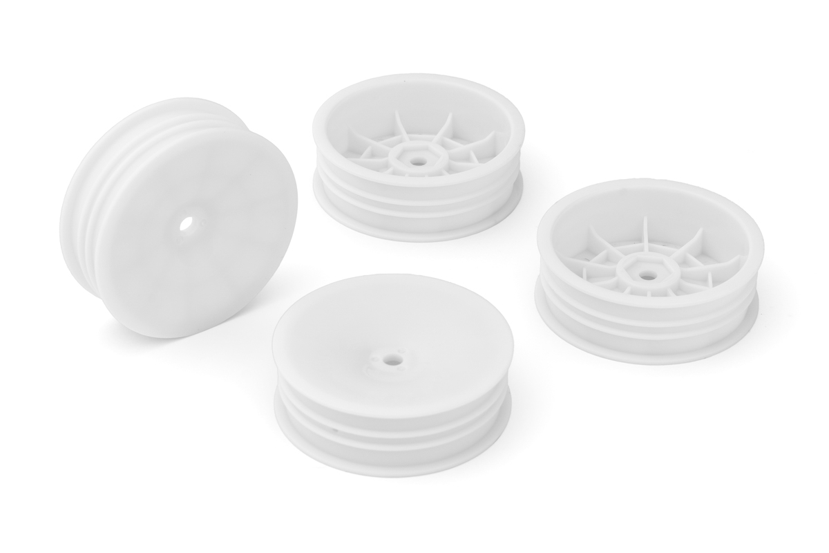 Přední disky 2.2 bílé pro 2WD buggy (HEX 12 mm) - 4 ks