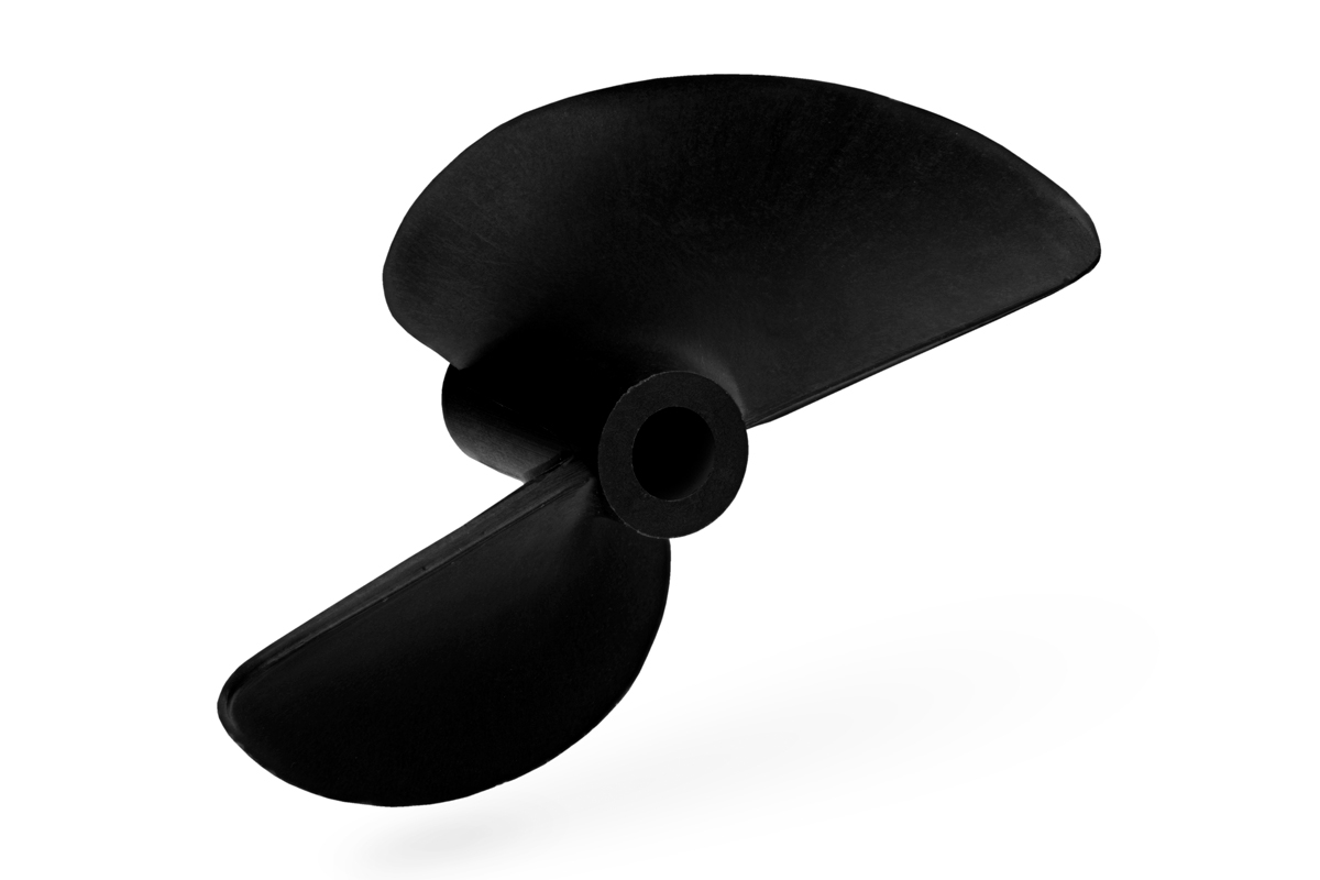 Závodní lodní šroub 2 listý, levý, stoupání 56mm, 51,0mm/DD