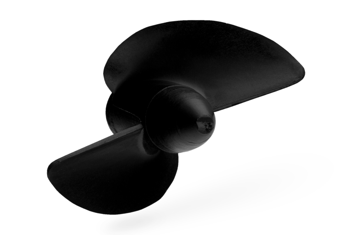 Závodní lodní šroub 2 listý, levý, stoupání 40mm, 26,0mm/M2