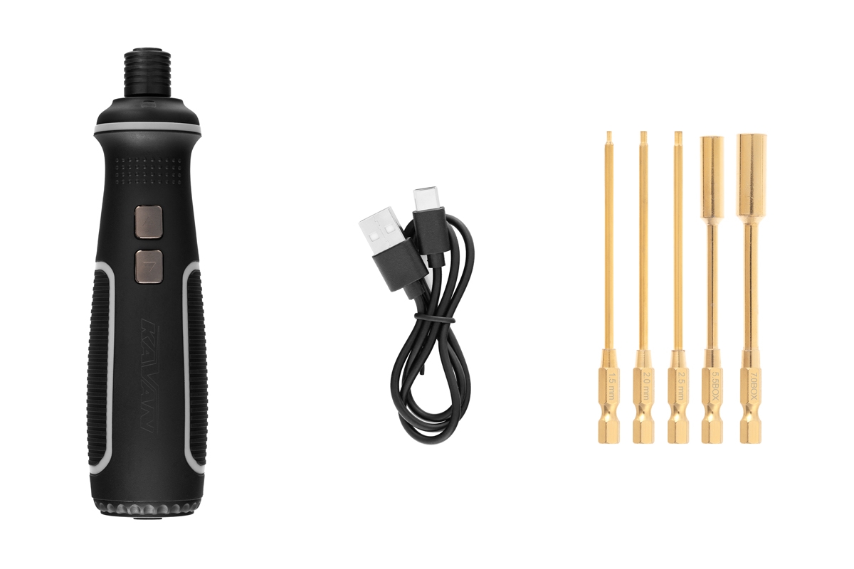 KAVAN Elektrický šroubovák vč. sady 5 ks bitů,