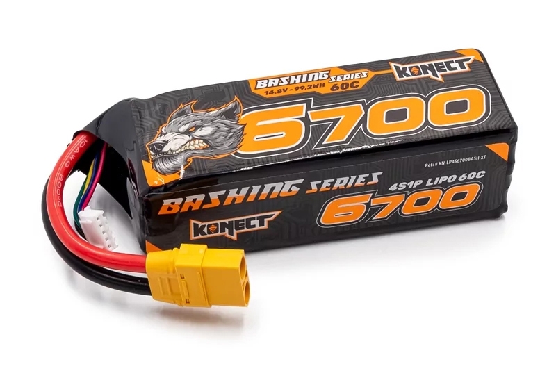 KONECT LiPo 6700mah 14.8V 60C 4S1P 99,16Wh, XT konektor,