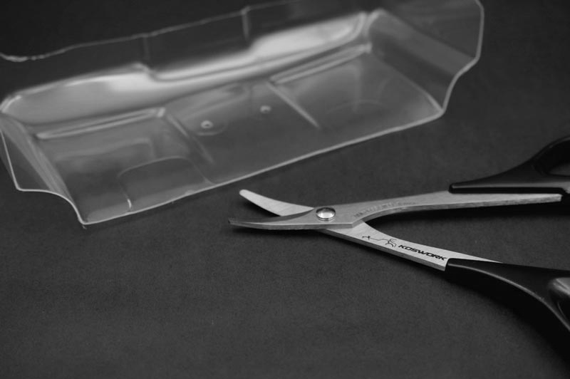 Nůžky na lexan zahnuté