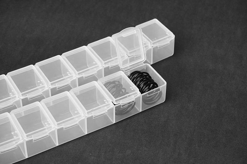 Box na díly 165x34x25 mm (7 přihrádek), 3 ks